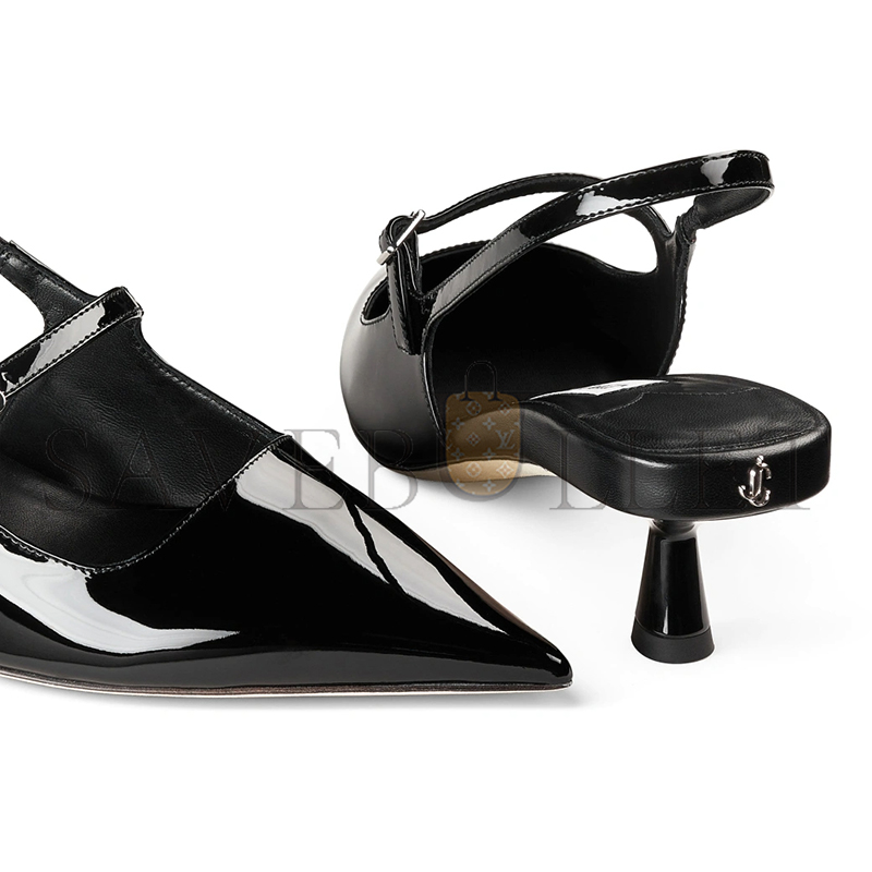 JIMMY CHOO DIDI 45 BLACK PATENT LEATHER POINTED PUMPS DIDI45PAT JIMMY CHOO DIDI 45 BLACK PATENT LEATHER POINTED PUMPS DIDI45PAT